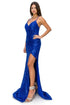 Bliss Fitted Sequin Side Slit Open Back Evening Dress for Women, Sizes XS-3XL - SophiasStyle.com